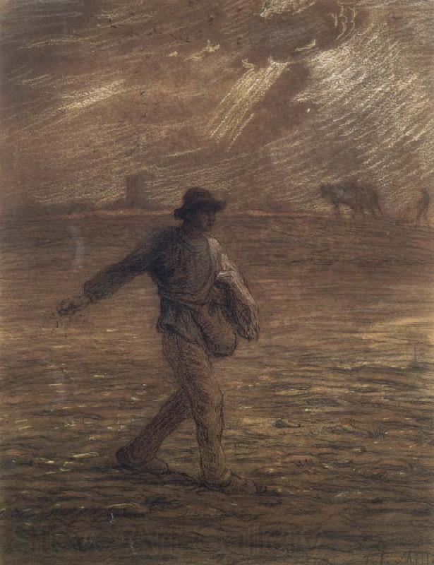 Jean Francois Millet The Sower Norge oil painting art